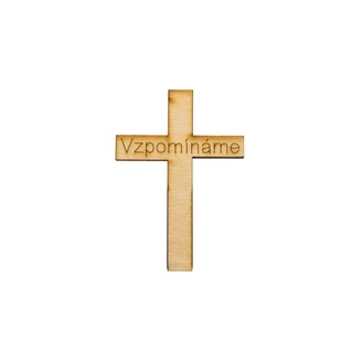 KŘÍŽEK VZPOMÍNÁME XD 7x5cm 24ks*PŘÍRODNÍ