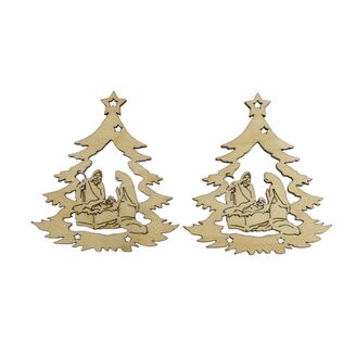 STROMEČEK BETLÉM XD 8cm 12ks*PŘÍRODNÍ