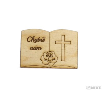 KNIHA SMUTEČNÍ XD 5x7cm 12ks*PŘÍRODNÍ