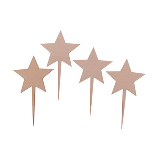 ZÁPICH HVĚZDA XD 5X9cm 24ks*PŘÍRODNÍ